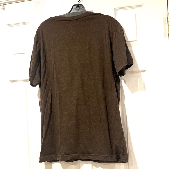Arizona Men’s Brown Plain Tee Shirt Short sleeve - Picture 4 of 4